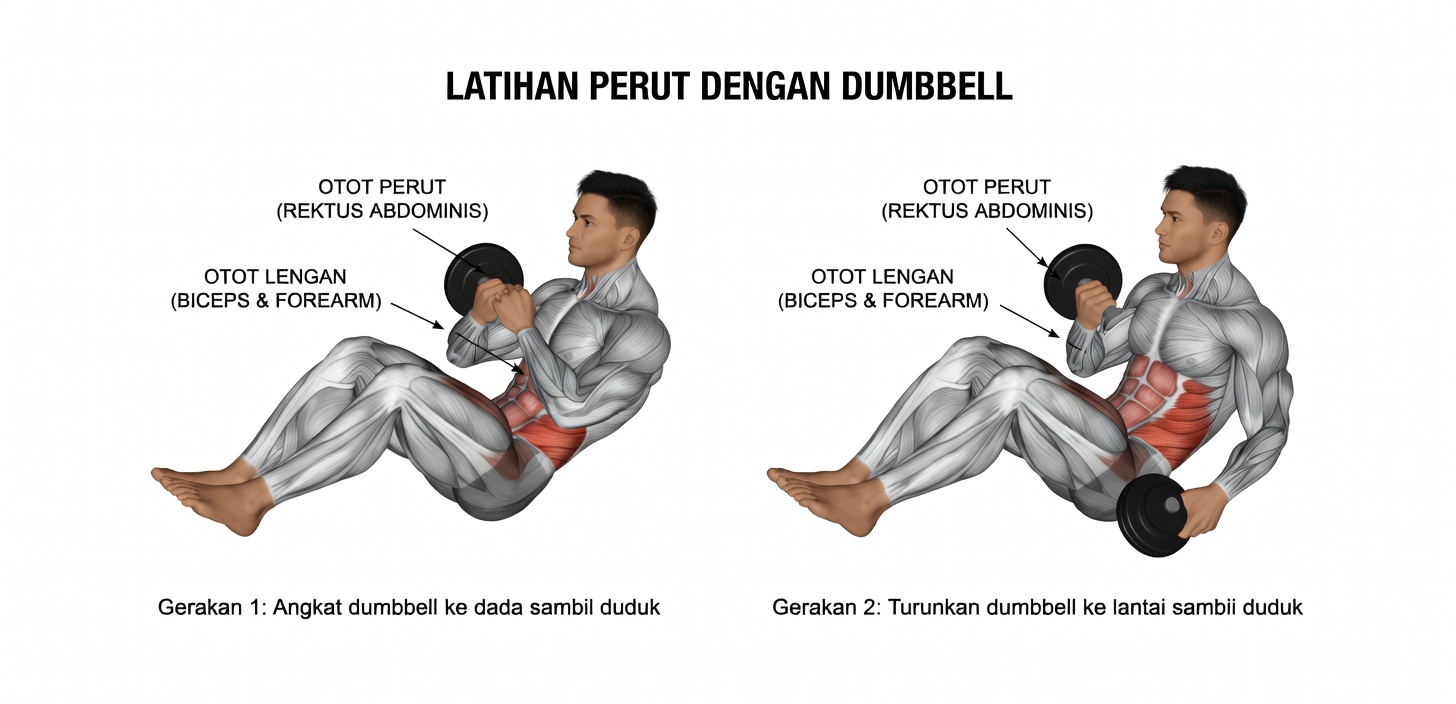 5 Latihan Dumbbell Ini Akan Melatih Setiap Otot di Tubuh