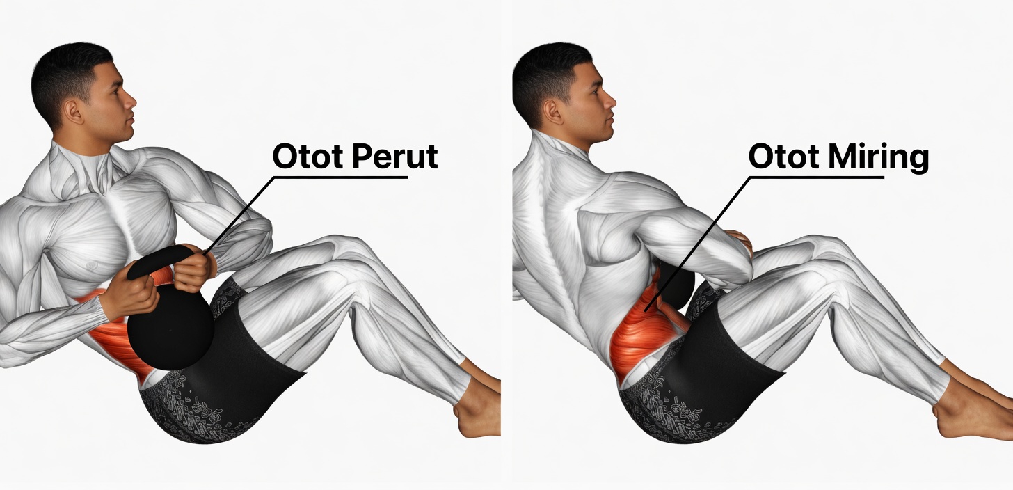 5 Latihan Terbaik untuk Melatih Otot Perut Atas dan Bawah Anda