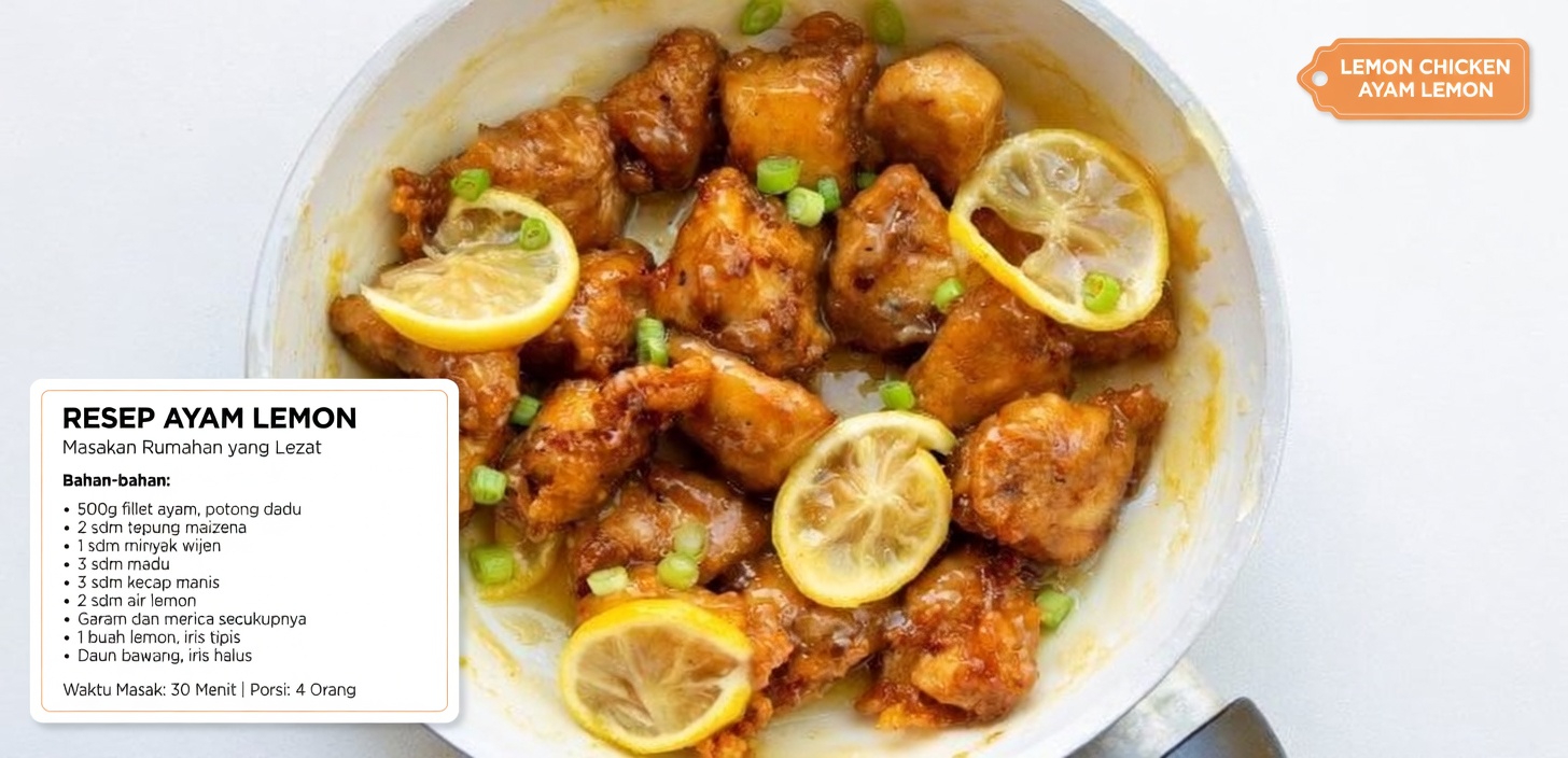 Resep Ayam Lemon Cina Lengket Ini Sangat Lezat hingga Anda Ingin Membuatnya Setiap Malam untuk Makan Malam