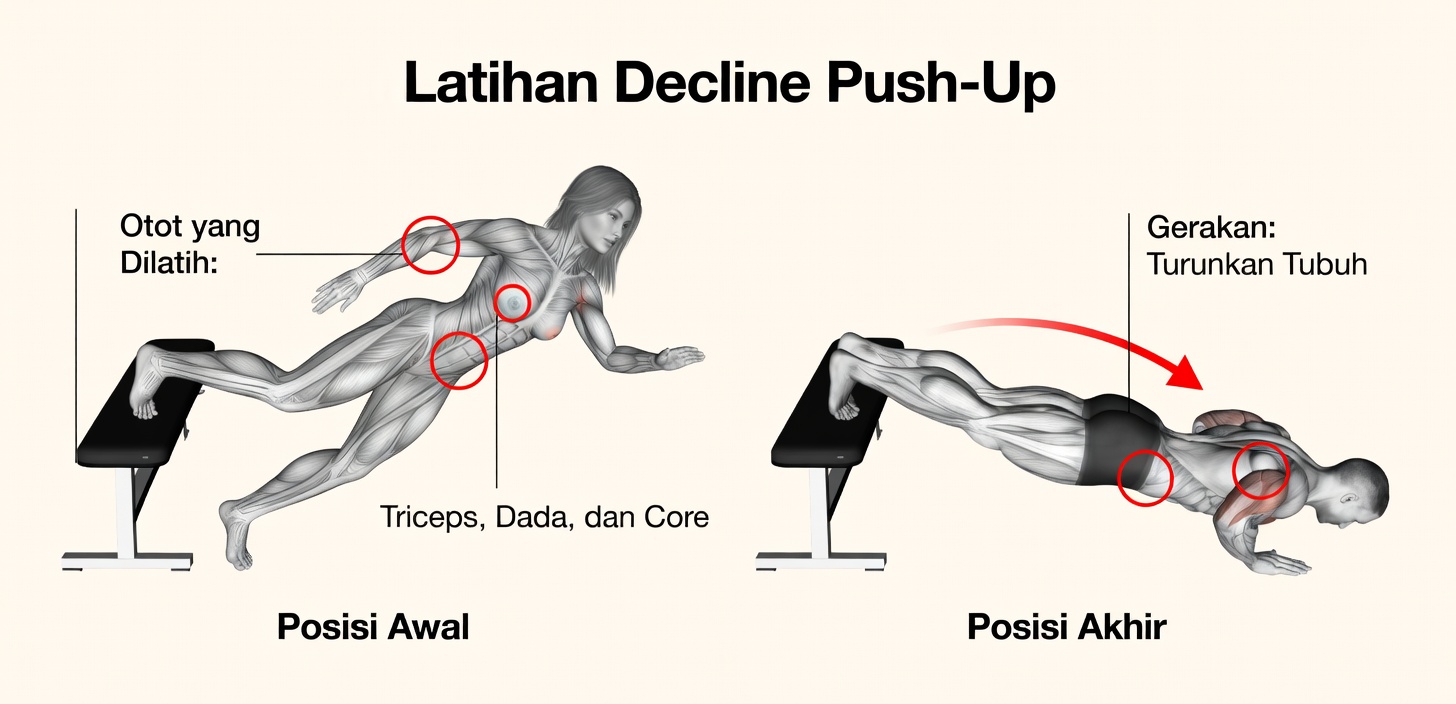 Melakukan Push-Up dengan Cara Ini Membuat Otot Dada Atas Lebih Besar Lebih Cepat