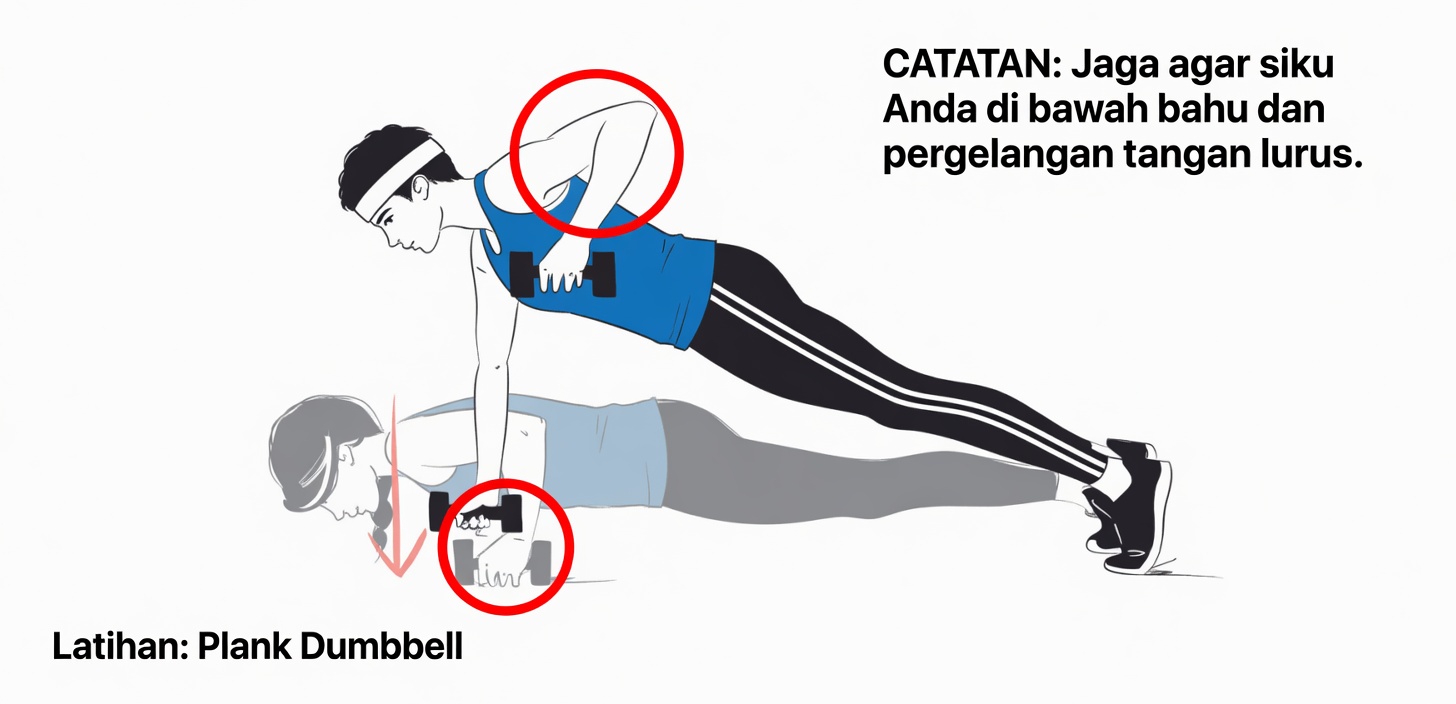 Satu-Satunya Latihan Dumbbell Tubuh Bagian Atas 2-in-1 yang Akan Pernah Anda Butuhkan