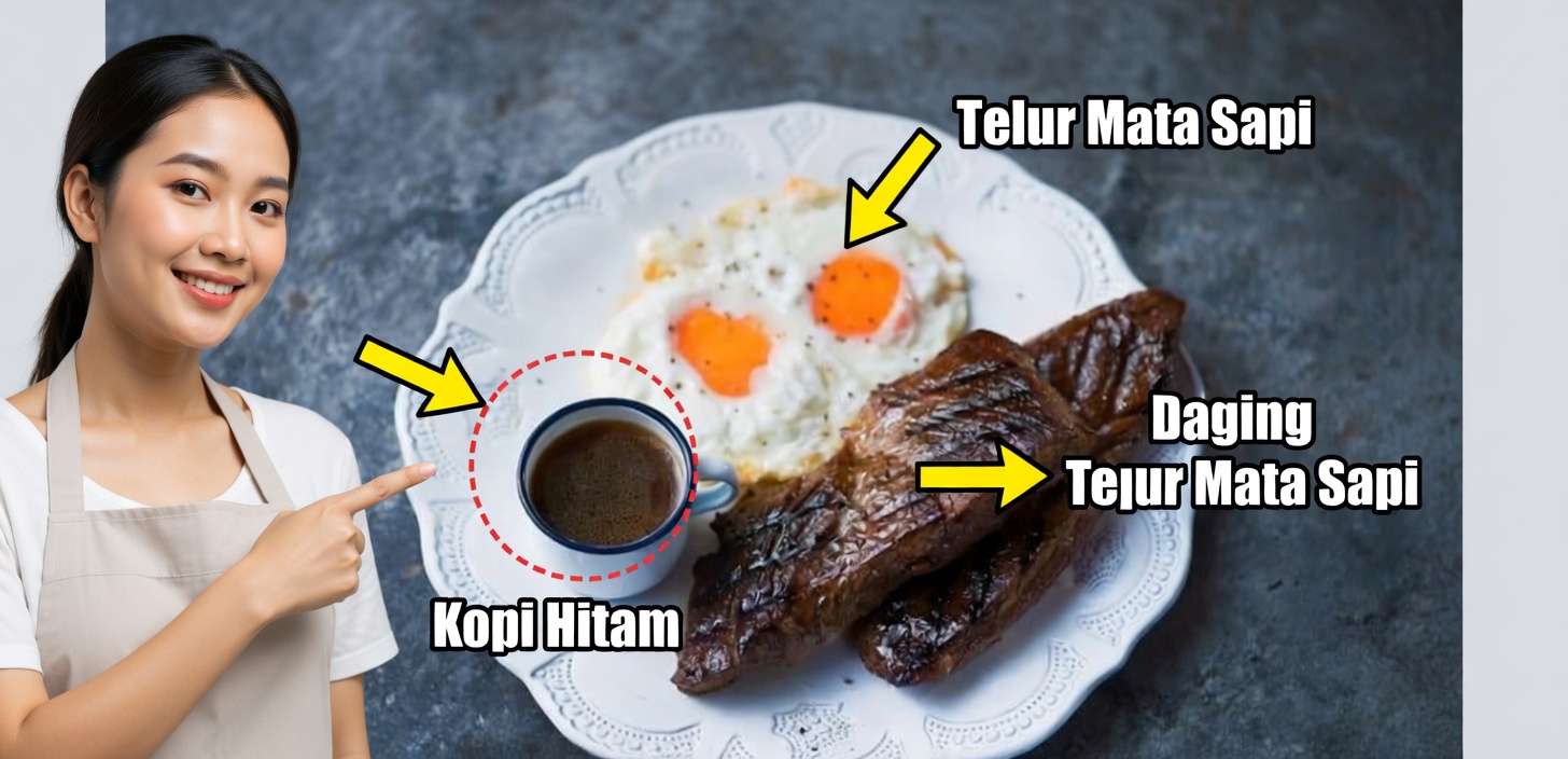 Resep steak dan telur klasik ini persis seperti yang selama ini Anda rindukan