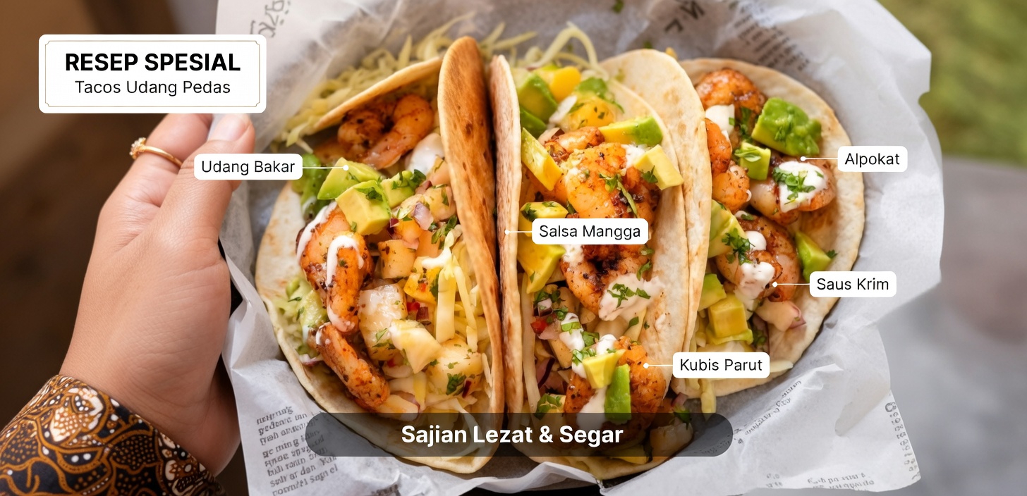 Resep Taco Udang dengan Saus Krim Ini Akan Selamanya Mengubah Malam Taco Anda