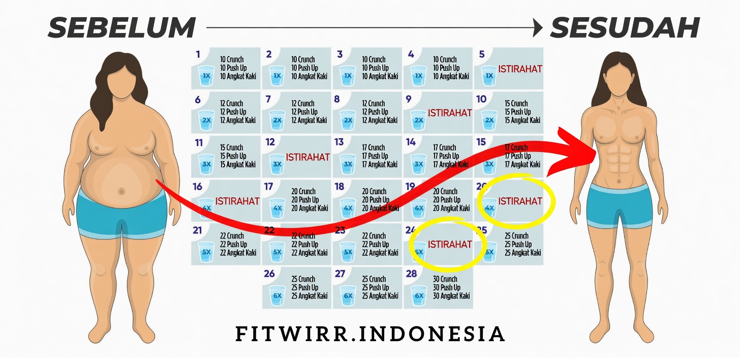 28 Hari Menuju Perut Six-Pack: Tantangan Otot Perut Ini Akan Mengguncang Inti Tubuh Anda dan Tidak Menyisakan Jejak Lemak Perut