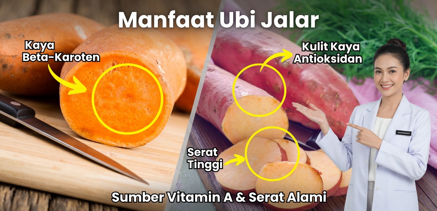 Kentang Goreng Ubi Jalar Panggang Oven yang Renyah Ini Bikin Ketagihan