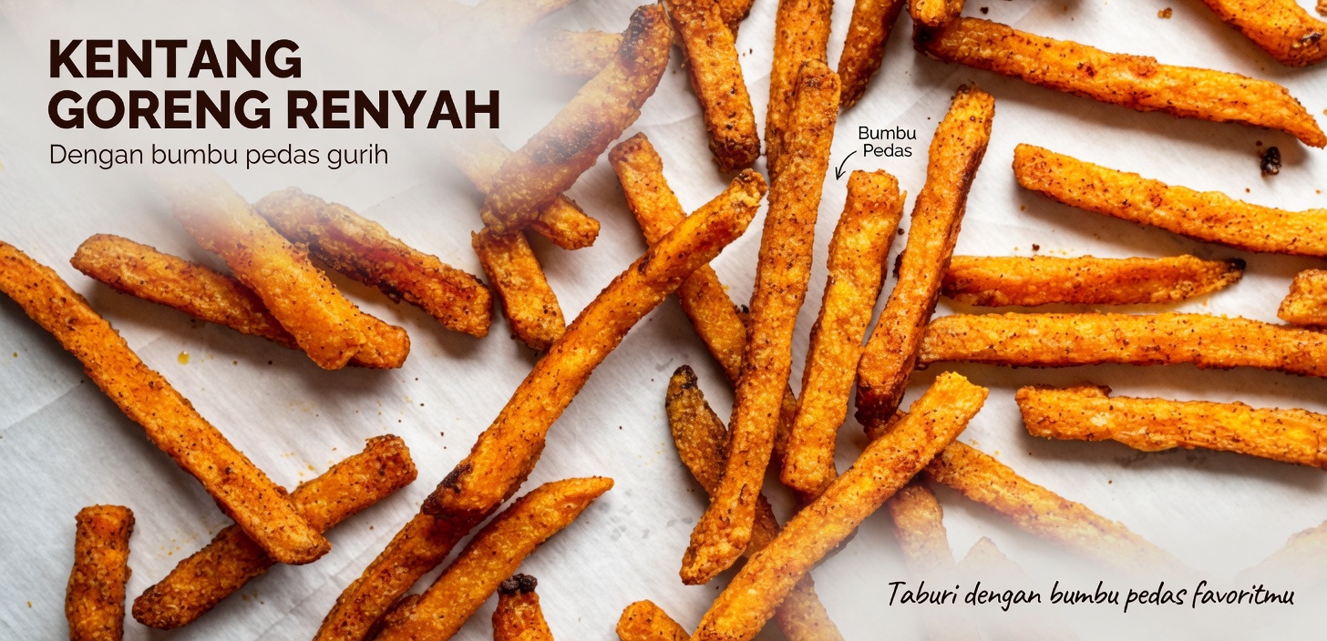 Kentang Goreng Ubi Jalar Panggang Oven yang Renyah Ini Bikin Ketagihan