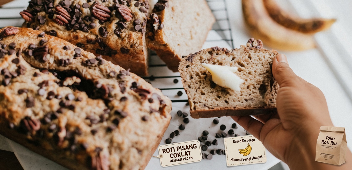 Roti Pisang dengan Mentega Cokelat, Cokelat Chip, dan Kacang Pecan Ini adalah yang Terbaik