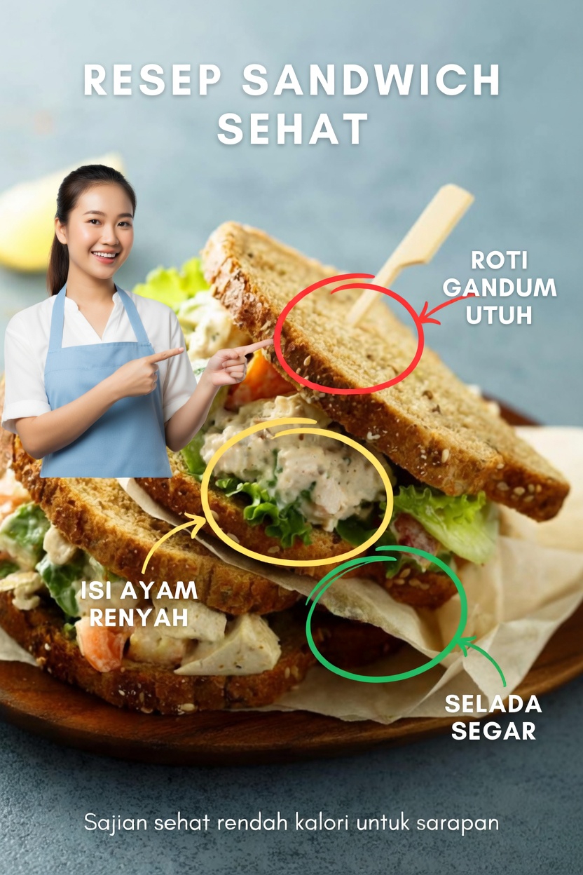 Resep Sandwich Ayam Alpukat Ini Tidak Pernah Gagal Memuaskan