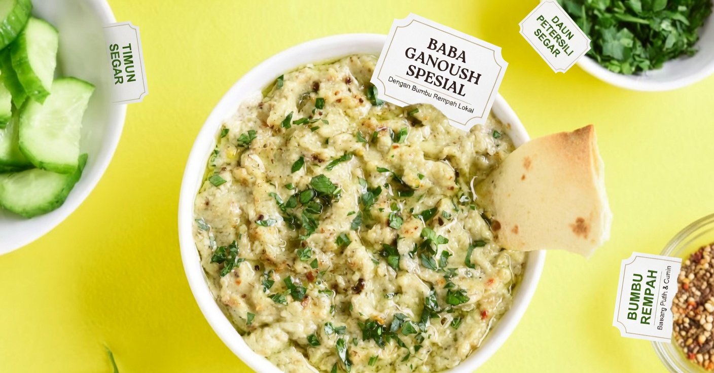Resep Baba Ganoush: Saus Cocol Timur Tengah yang Sehat dan Mudah Dibuat